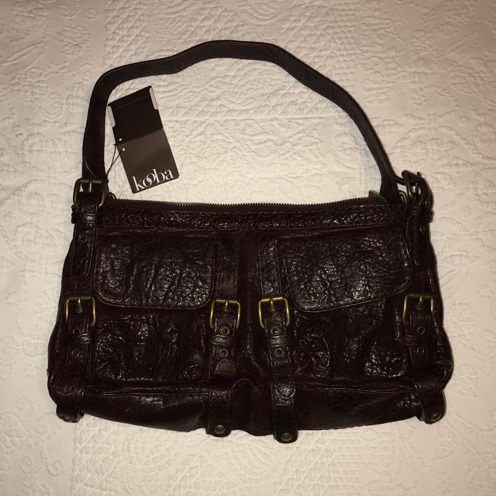 Dark Brown/ Burgundy KOOBA Purse
