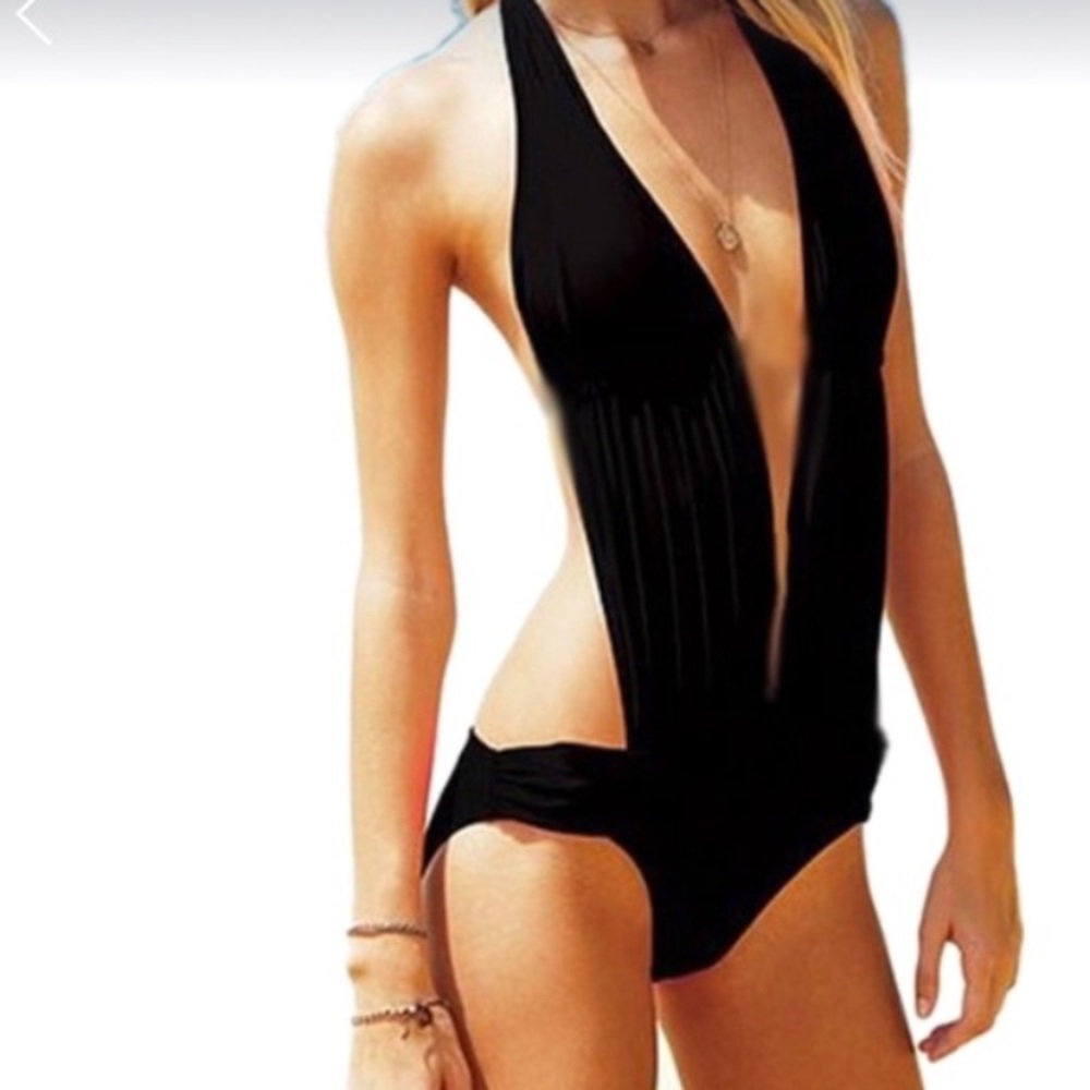 Sexy one piece backless swim suit