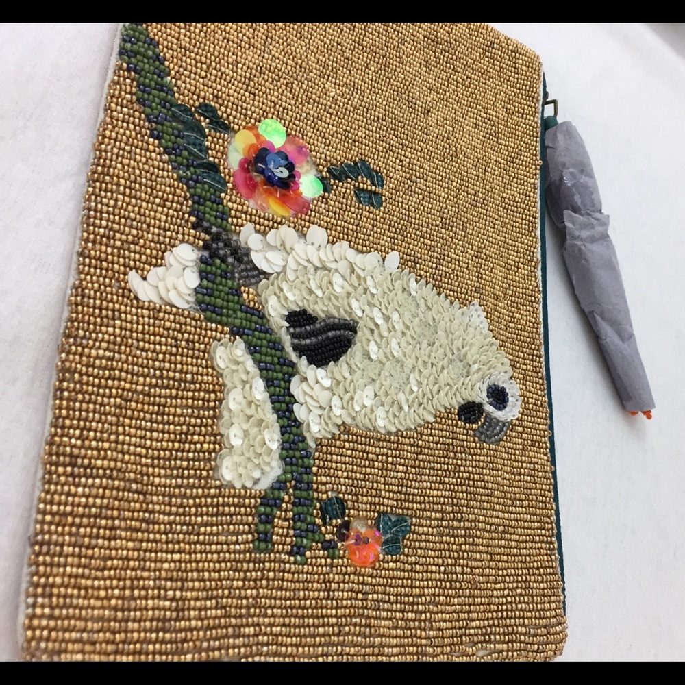 Anthropologie beaded bird clutch - Picture 5 of 8