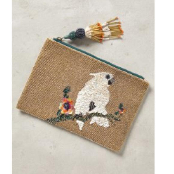 Anthropologie beaded bird clutch - Picture 2 of 8