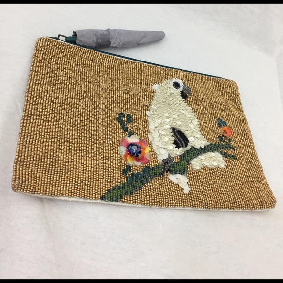 Anthropologie beaded bird clutch - Picture 3 of 8