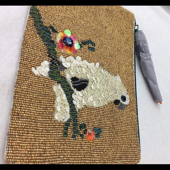 Anthropologie beaded bird clutch - Picture 5 of 8