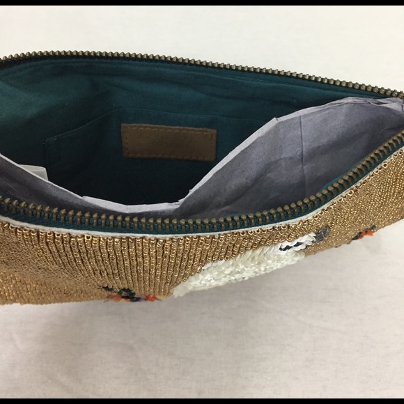 Anthropologie beaded bird clutch - Picture 7 of 8