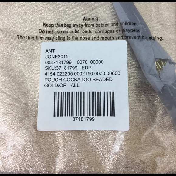 Anthropologie beaded bird clutch - Picture 4 of 8