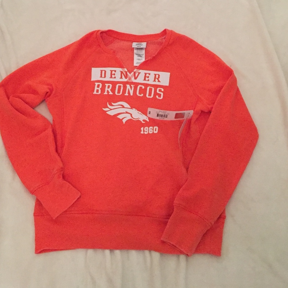 Orange Denver Broncos  pullover