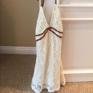Venus cream lace dress