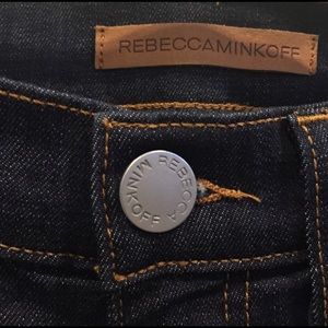 Rebecca Minkoff sunset mid rise flare blue jeans