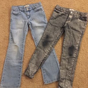 Two pairs of kids 7 jeans Route 66