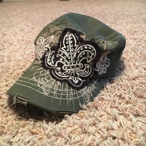 Forest green hat