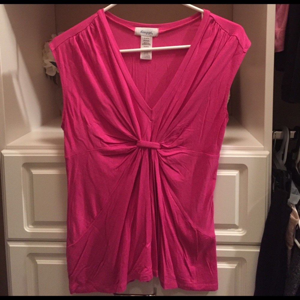 Biaggi pink blouse, medium