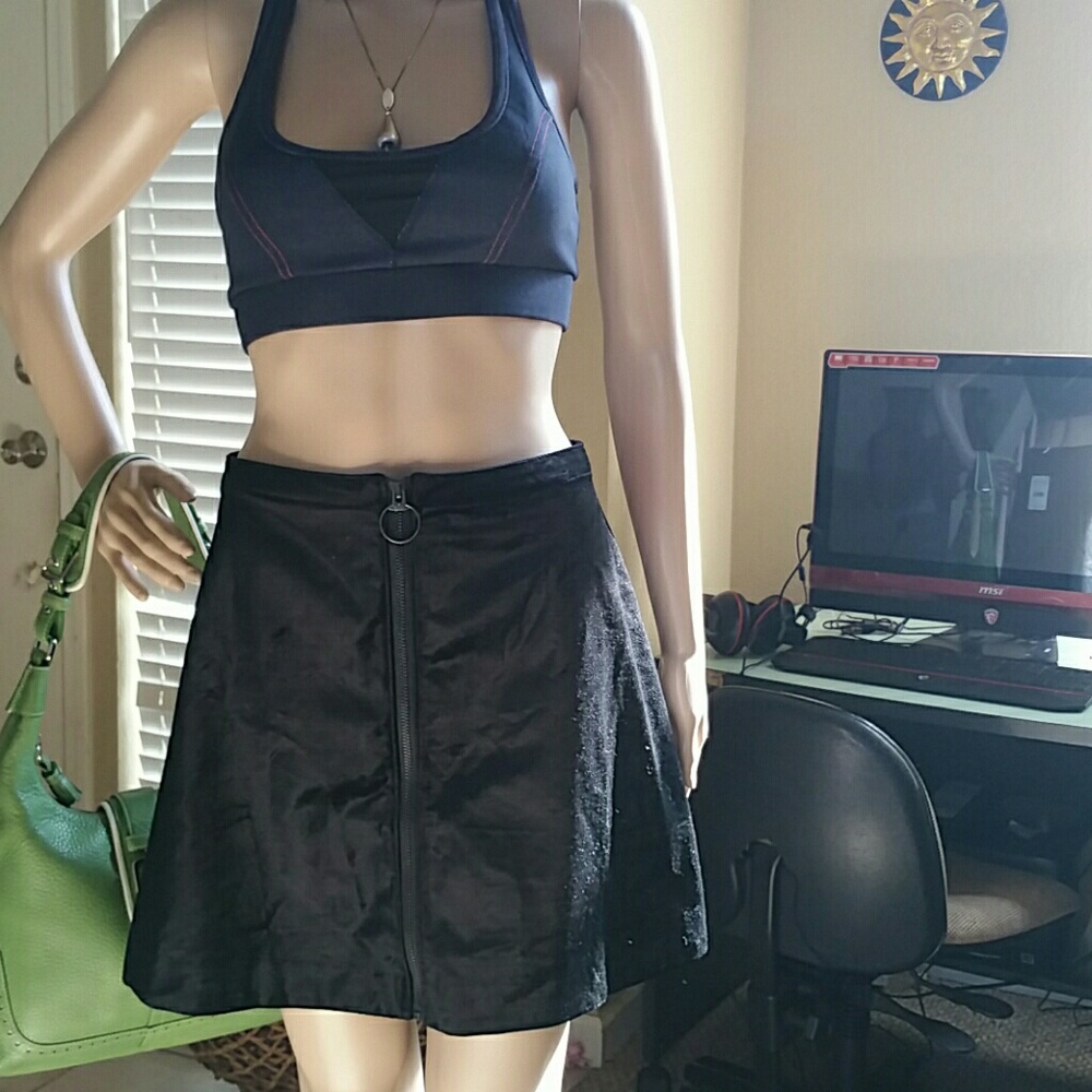 Free People velvet skirt - Picture 1 of 4