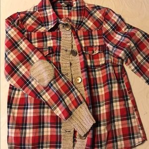 BKE Flannel with Elbow Patch