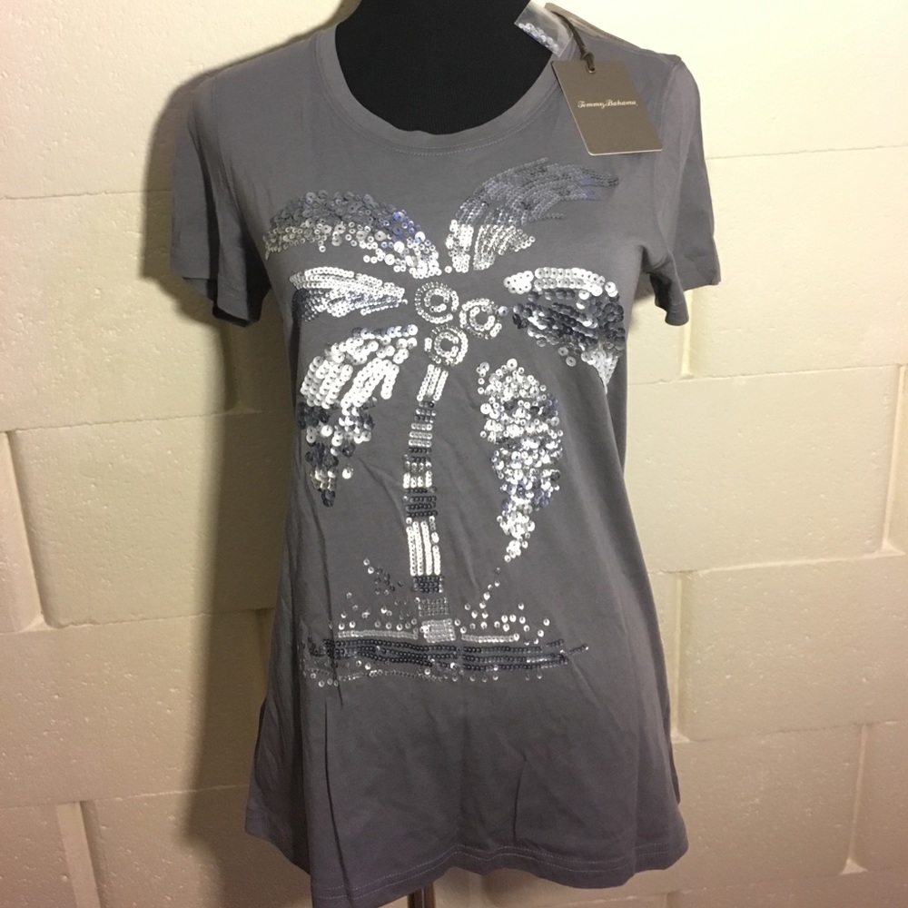 Tommy Bahama Sequin Palm Tree T-shirt