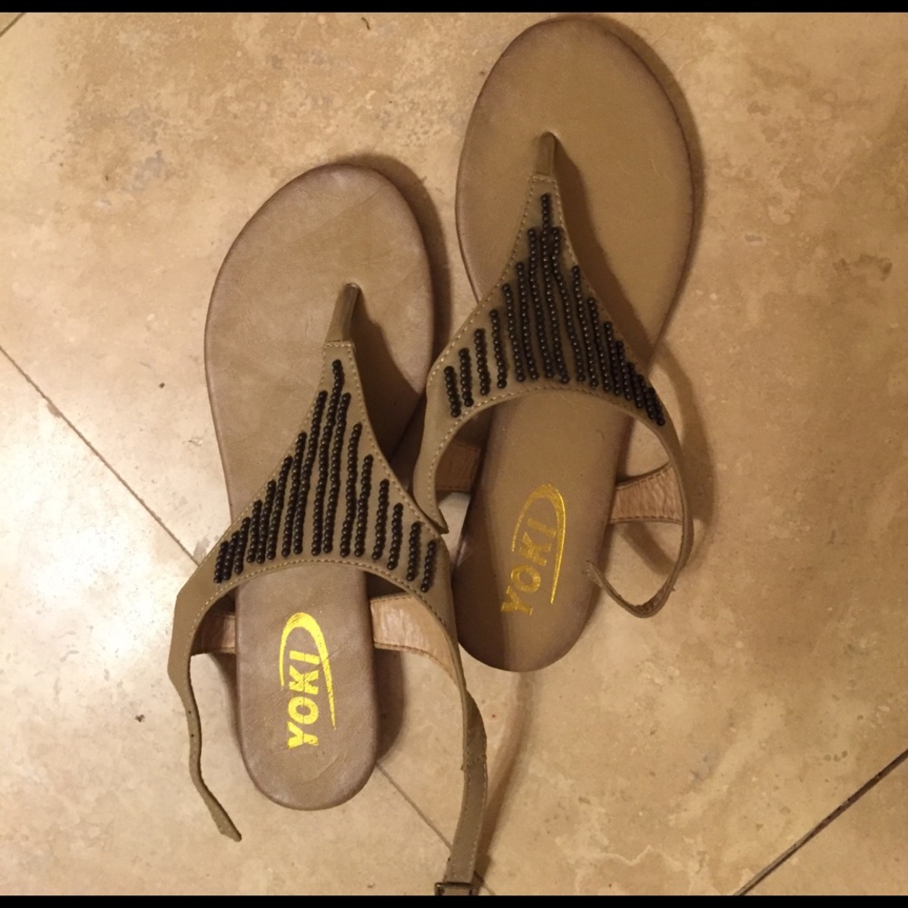 Tan sandals