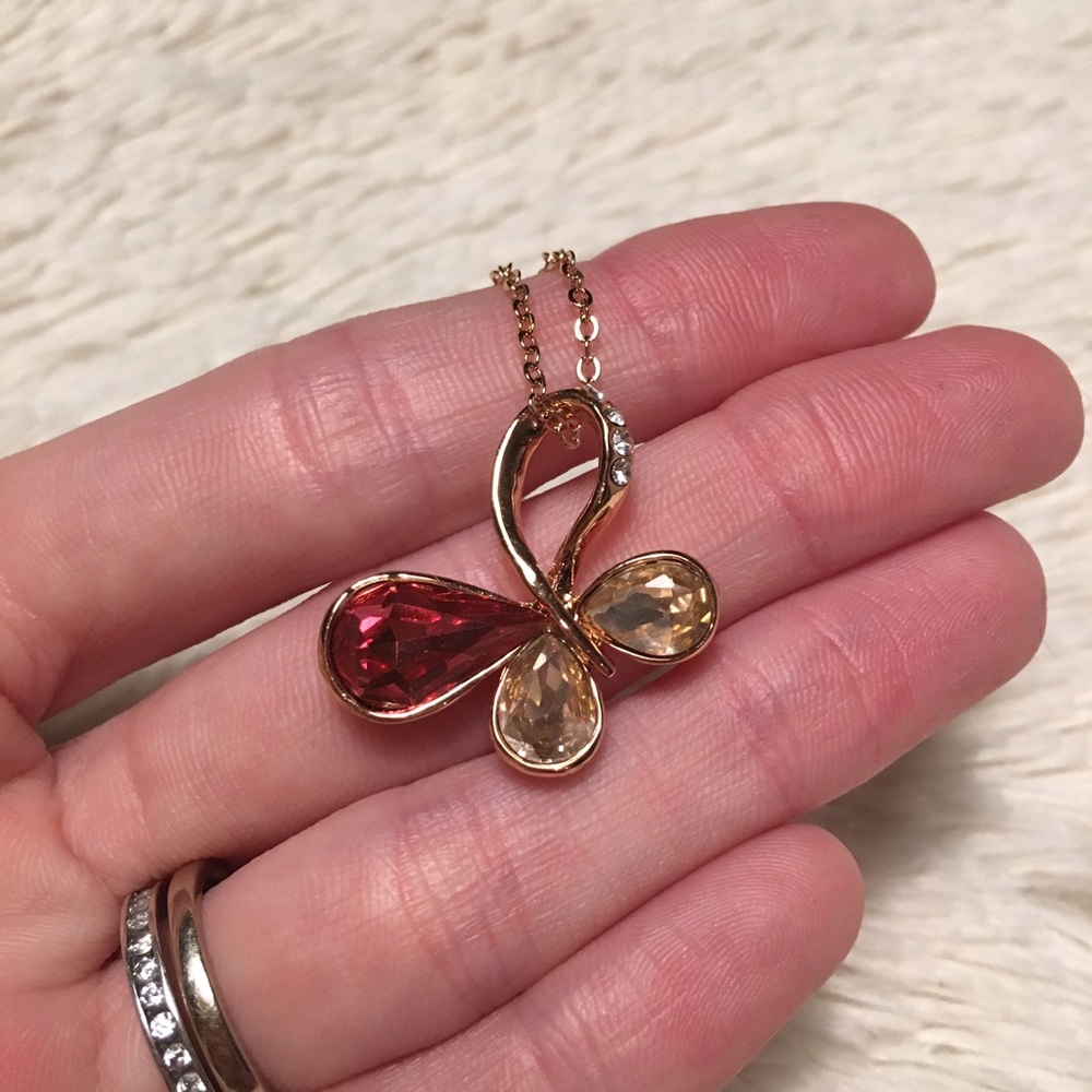 Rose Gold Butterfly Necklace