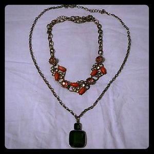 2 Ann Taylor Statement Necklaces