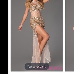 Sexy Sheer Beaded Prom Dress from JVN by Jovani