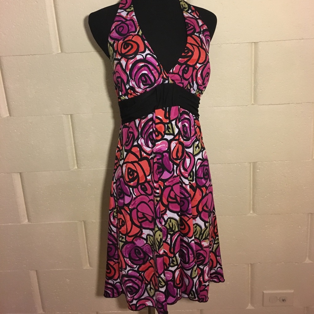 Floral Halter Dress