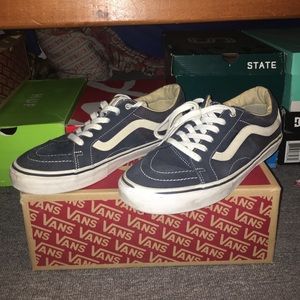 Vans old school navy blue