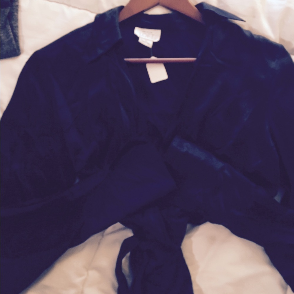 Silk wrap top very sexy