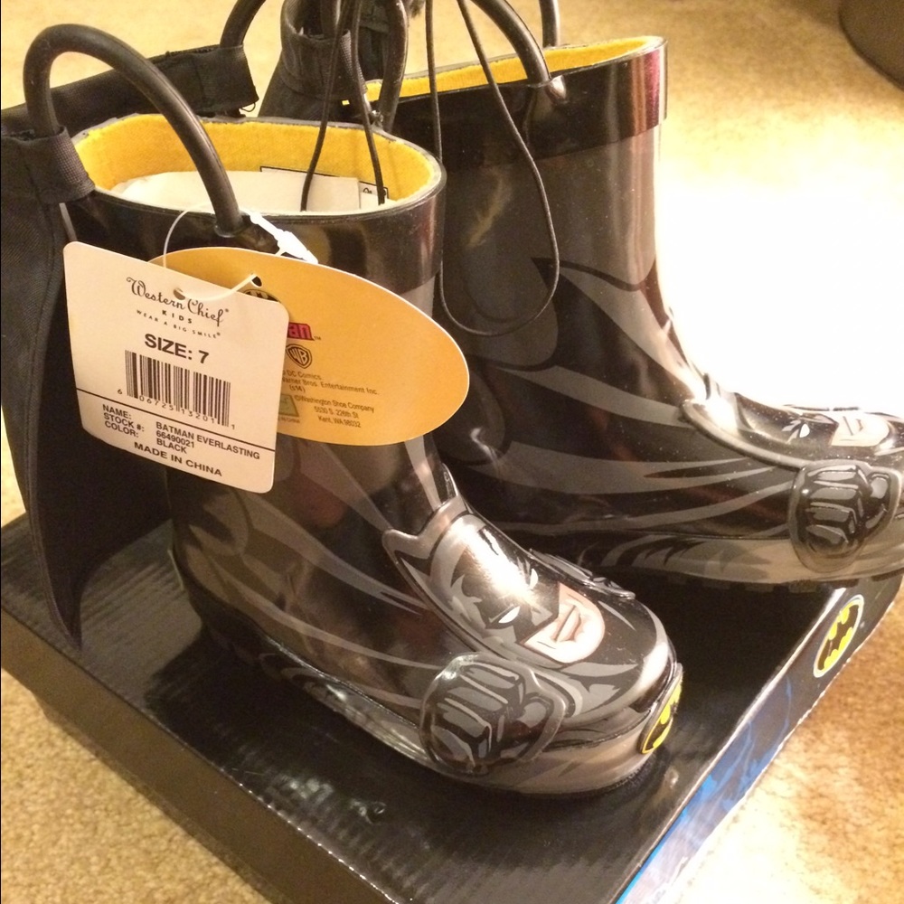 Western Chief • Boys Batman Rain Boots - Size 7