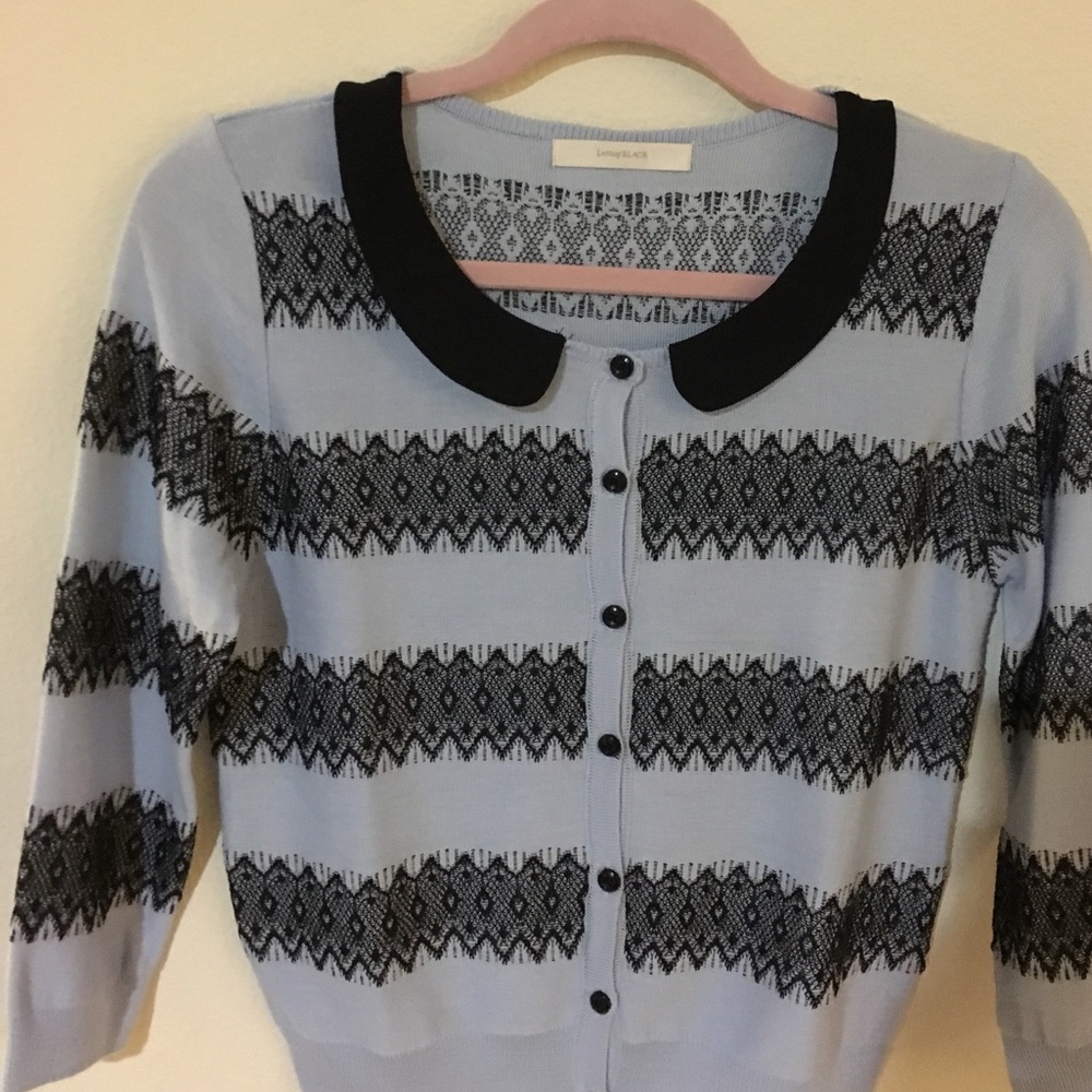 Korean made laced cardigan with 2/3 sleeve