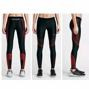 ️NWOT Nike Power Speed Flash Red Leggings