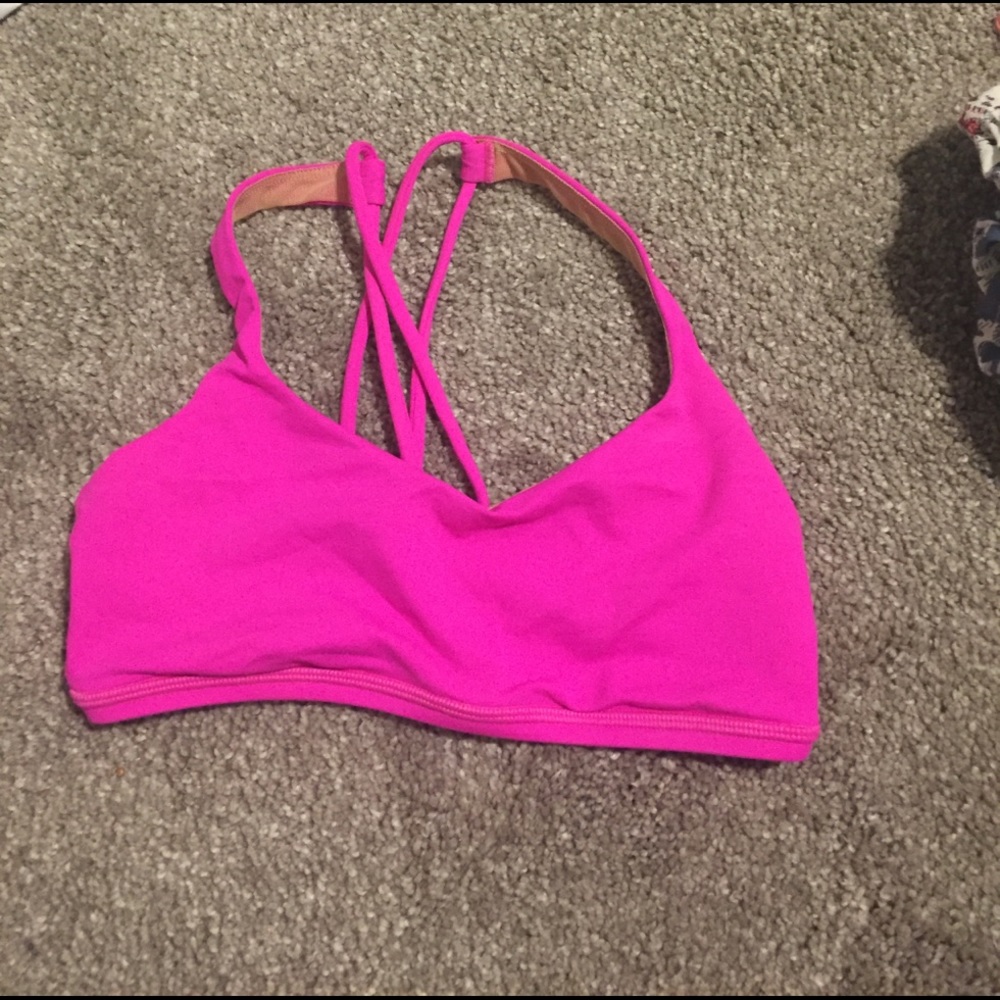 Lulu lemon pink sports bra