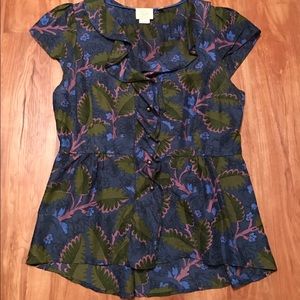 Anthropologie blouse. Size 12. Blue/green.