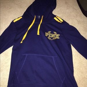 Pink Victoria Secret half zip