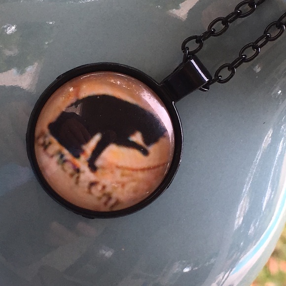 Black cat 🐱 pendant choice of color - Picture 3 of 4
