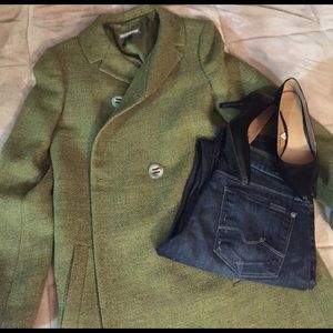 Green Thalian wool coat