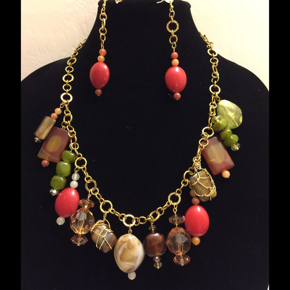New, Earring and necklace Set