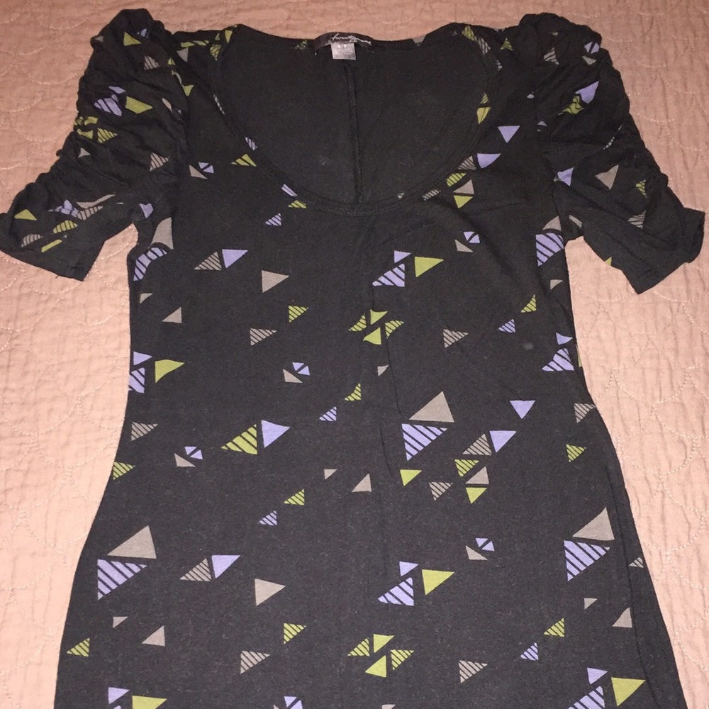 F21 printed bodycon dress sz small