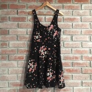 Lauren Conrad Black and Floral dress