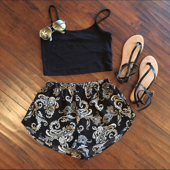 Pants - Paisley shorts