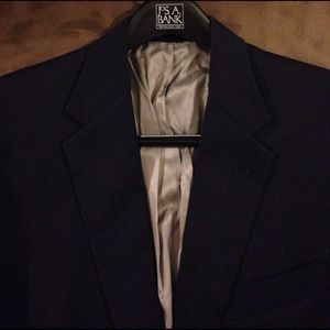Hart Schaffner Marx Solid Navy Blazer 43L Hart Schaffner Marx Solid Navy Blazer 43L