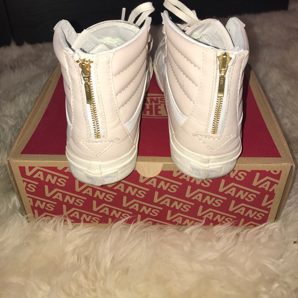 Vans leather sk8-hi slim zip