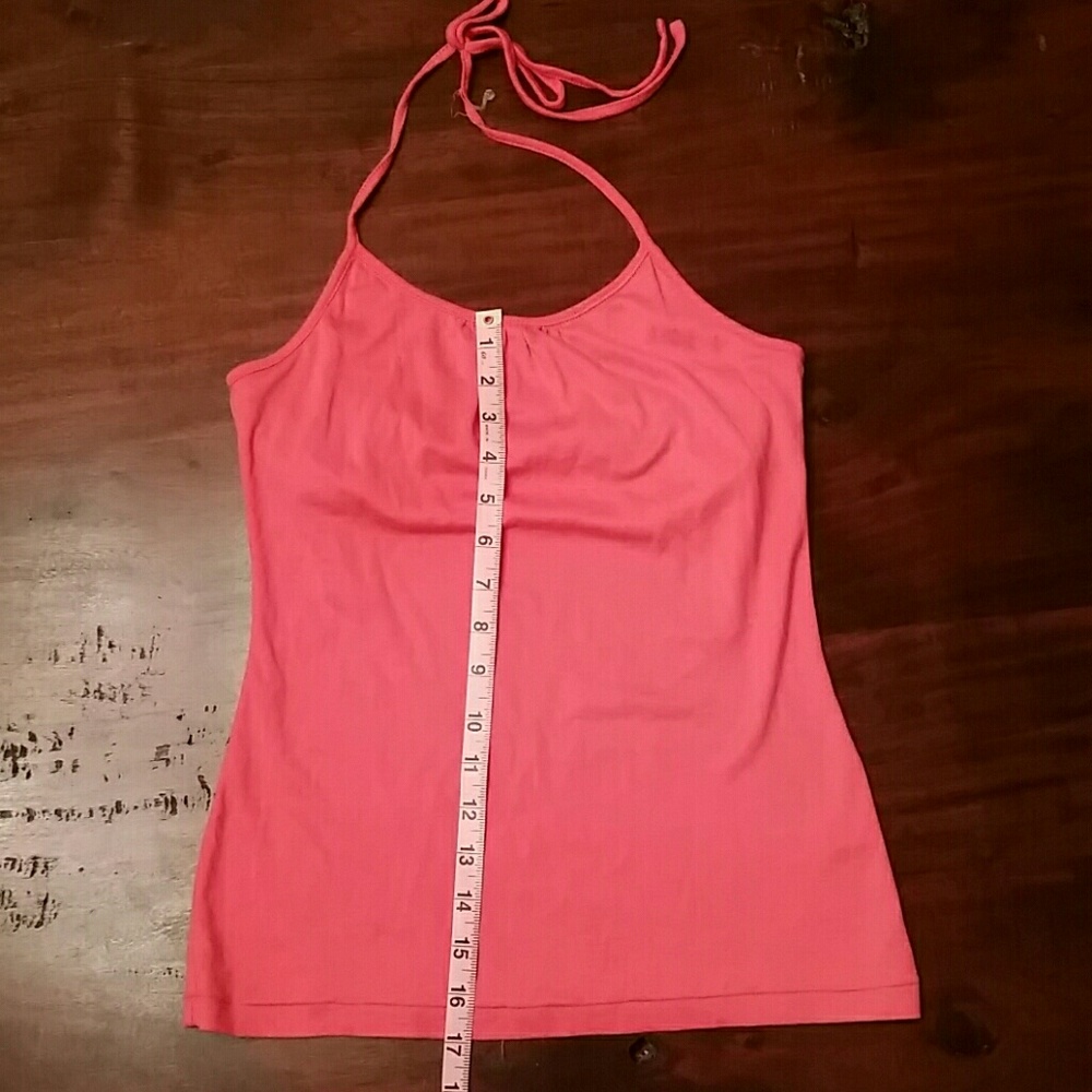 Pink halter top