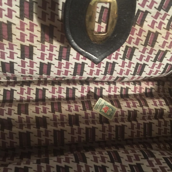 Vintage handbag with leather trim - Picture 5 of 5