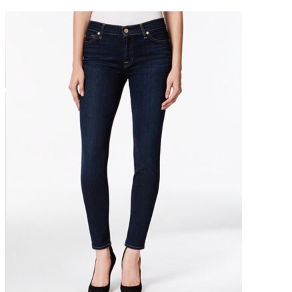 7 For All Mankind Jeans dark  Mid rise Ankle