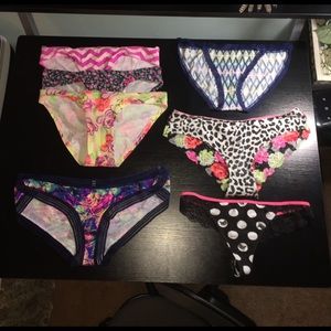7 Victoria's Secret panties size M