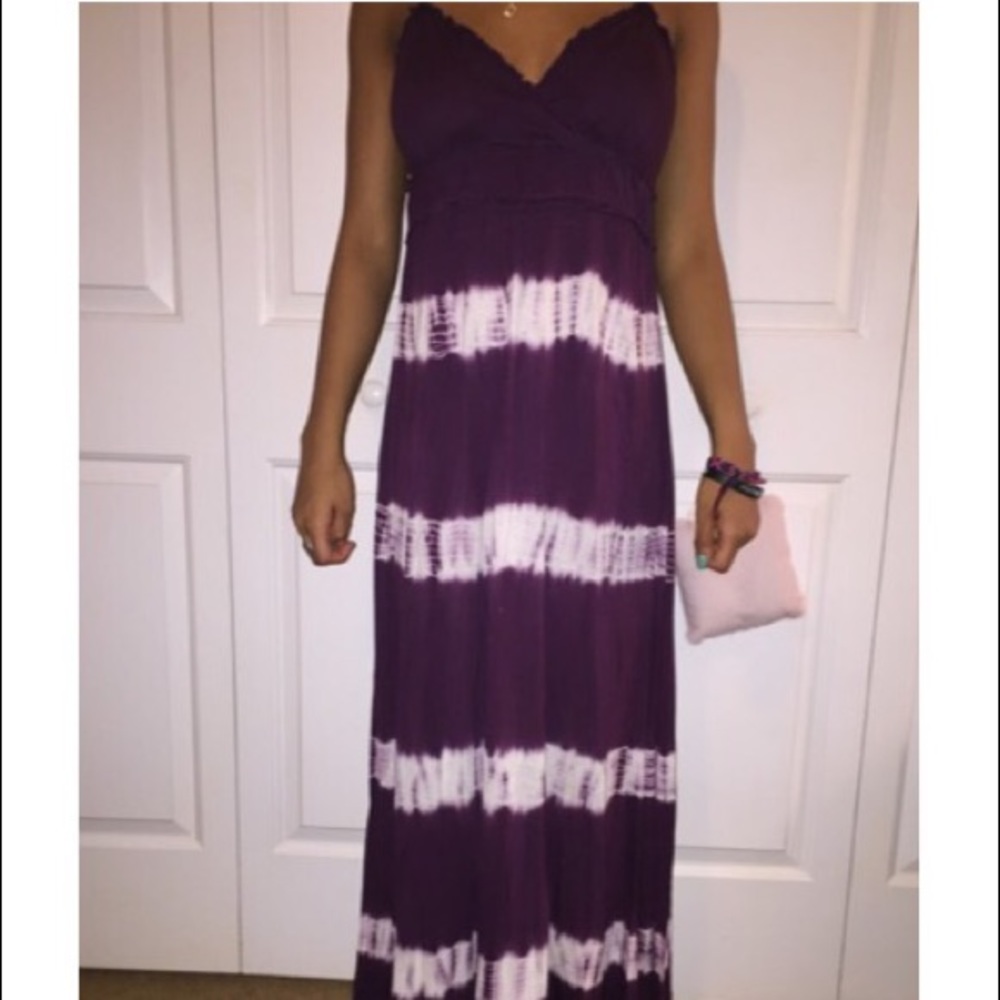 INC PURPLE AND WHITE LONG MAXI DRESS☺️