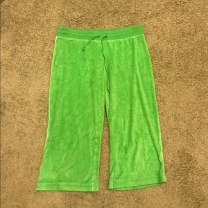 Green lounge pants by express