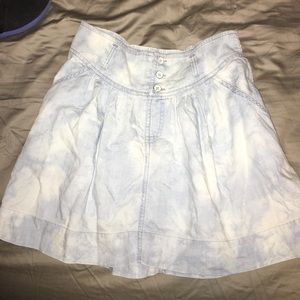 american eagle denim light wash skirt