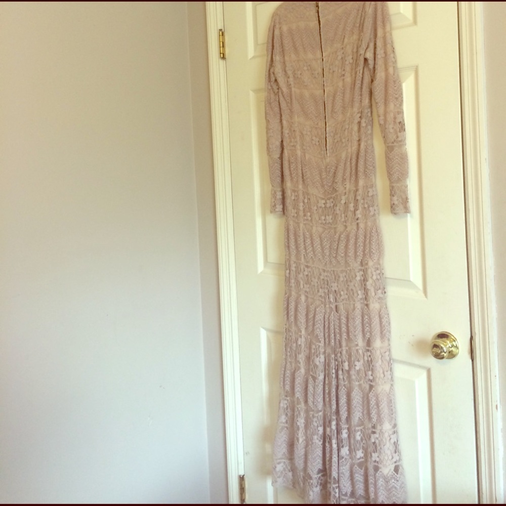 *Sale* Long sleeved lace dress formal gown