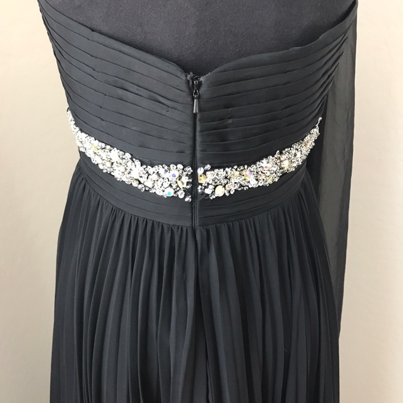 Black floor length prom dress - Picture 4 of 9