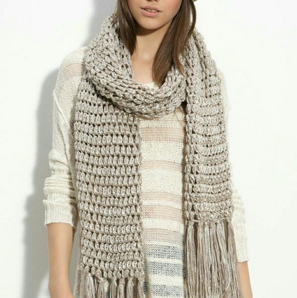 Laundry by Shelli Segal Accessories - Laundry by Shelli Segal knit sued scarf