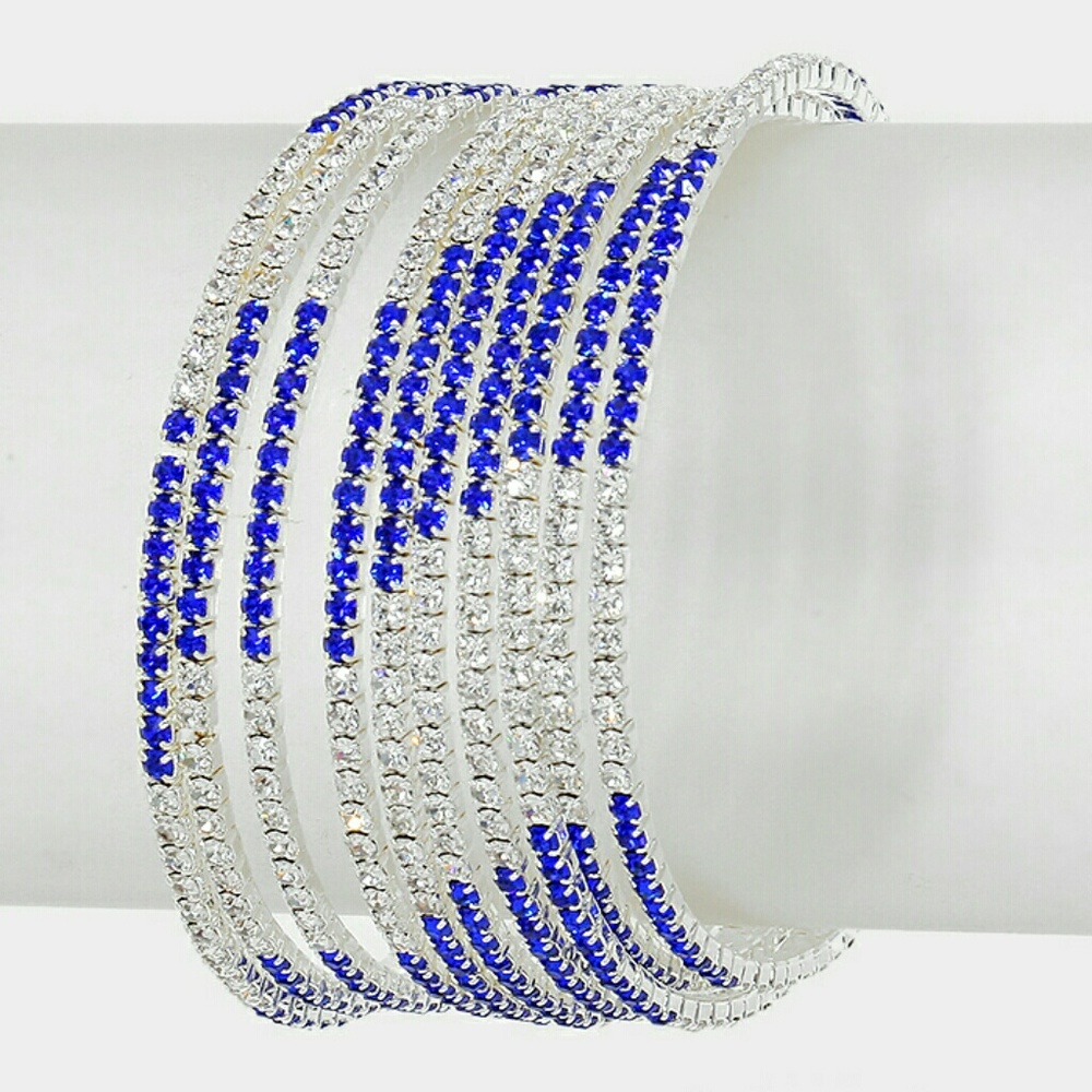 ❌❌SOLD OUT JULY 2022❌❌🆕Crystal Rhinestone Coil Adjustable Bracelet🆕