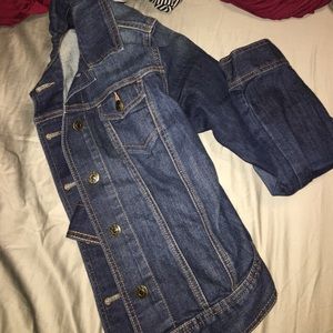 dark jean jacket